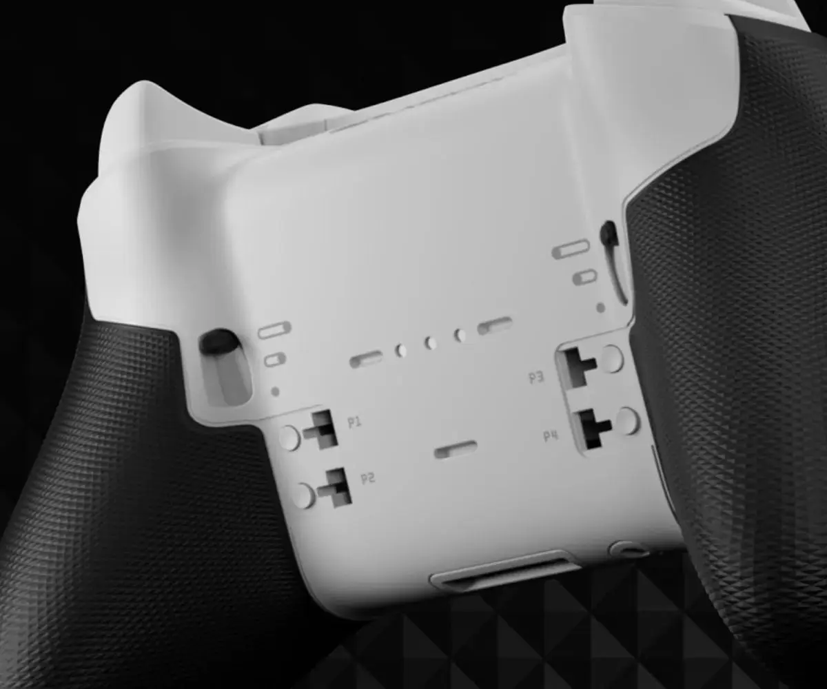 MODDEDZONE WHITE CORE XBOX ELITE SERIES 2 CUSTOM MODDED CONTROLLER - Image 2