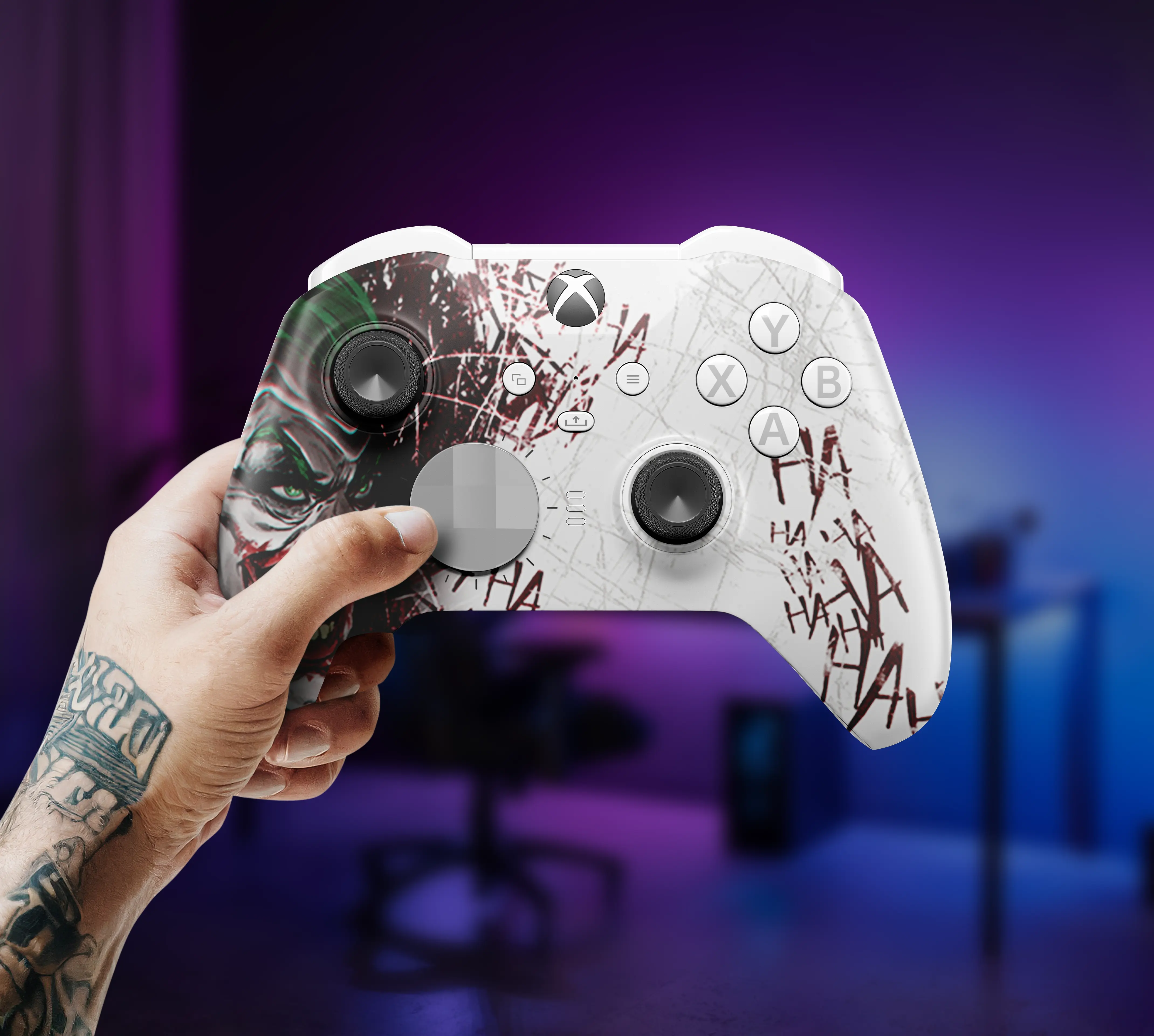 MODDEDZONE JOKER HA-HA-HA CORE XBOX ELITE SERIES 2 CUSTOM MODDED CONTROLLER - Image 5