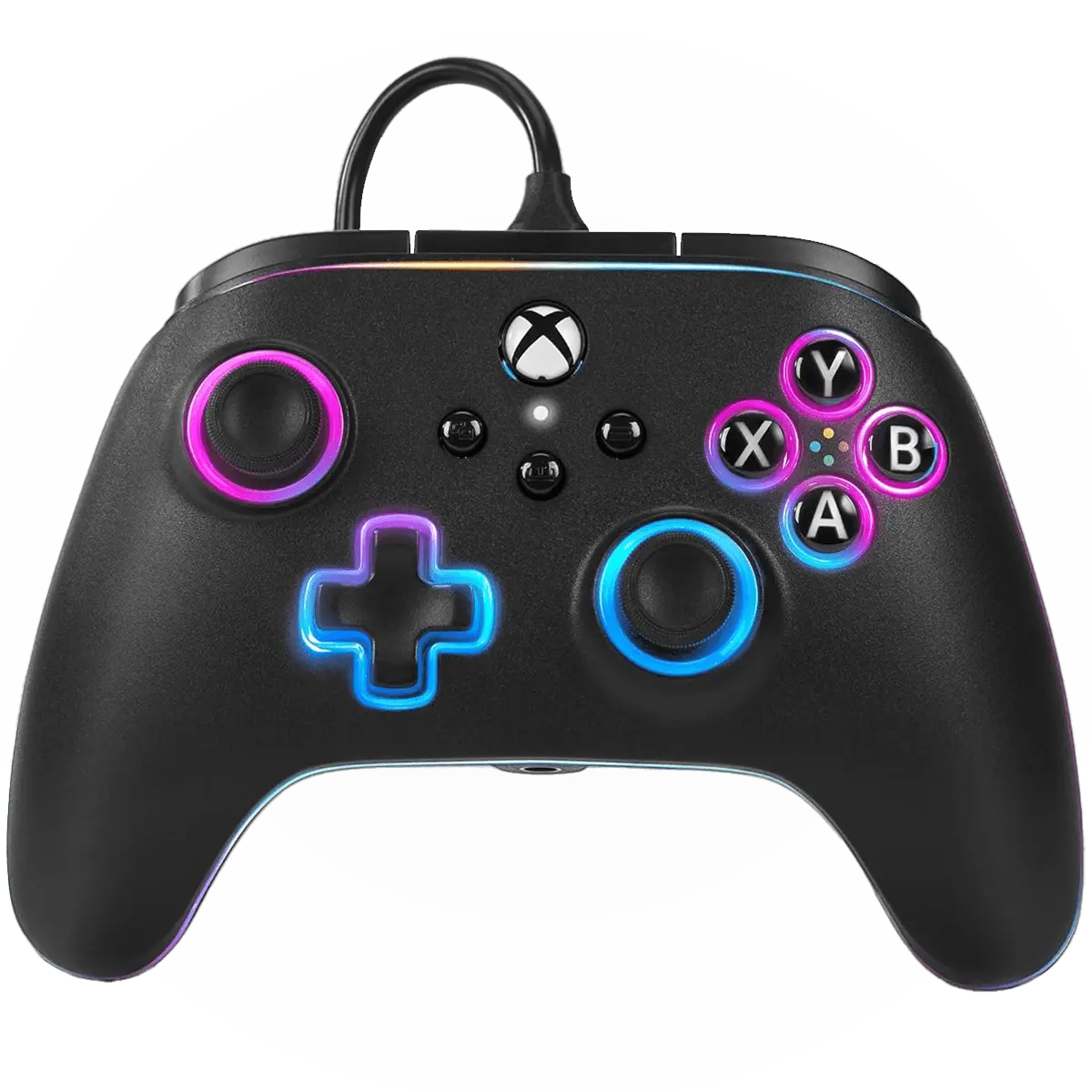 MODDEDZONE PowerA Advantage HALL EFFECT Wired Controller for Xbox Series X|S with Lumectra - Black