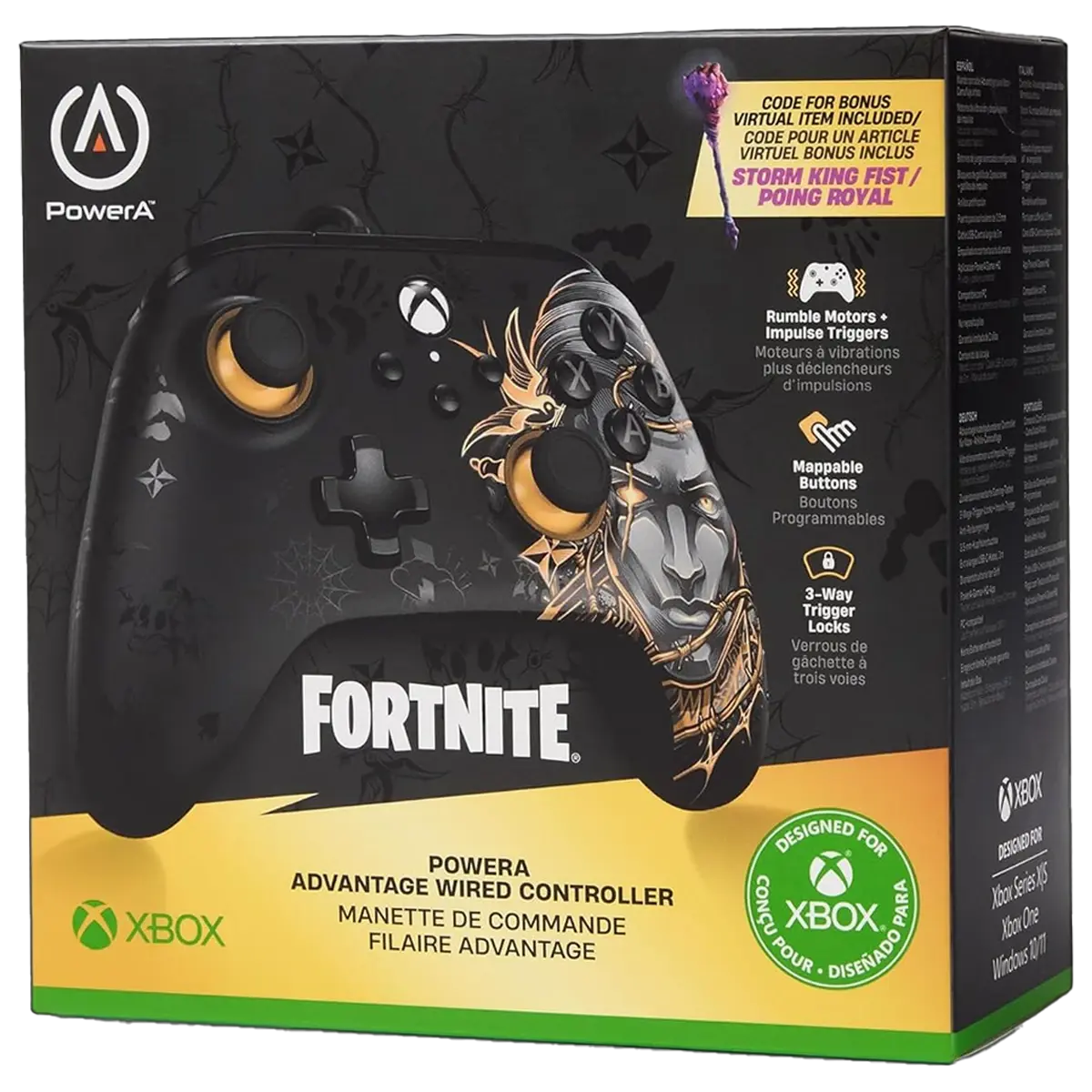 PowerA Advantage Wired Controller for Xbox Series X|S With 2 Re-mappable Buttons - Fortnite Midas - Image 4