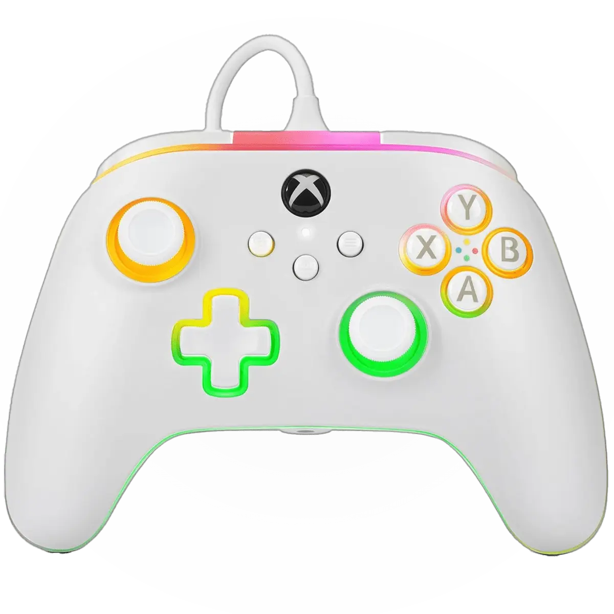 MODDEDZONE PowerA Advantage Wired Controller for Xbox Series X|S with Lumectra - White