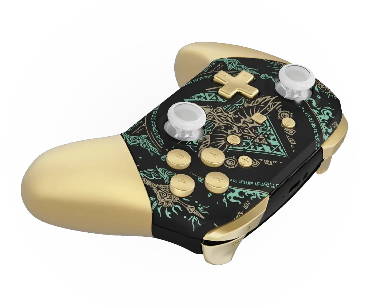MODDEDZONE ROYAL BLACK TOTEM NINTENDO PRO CUSTOM CONTROLLER - Image 2