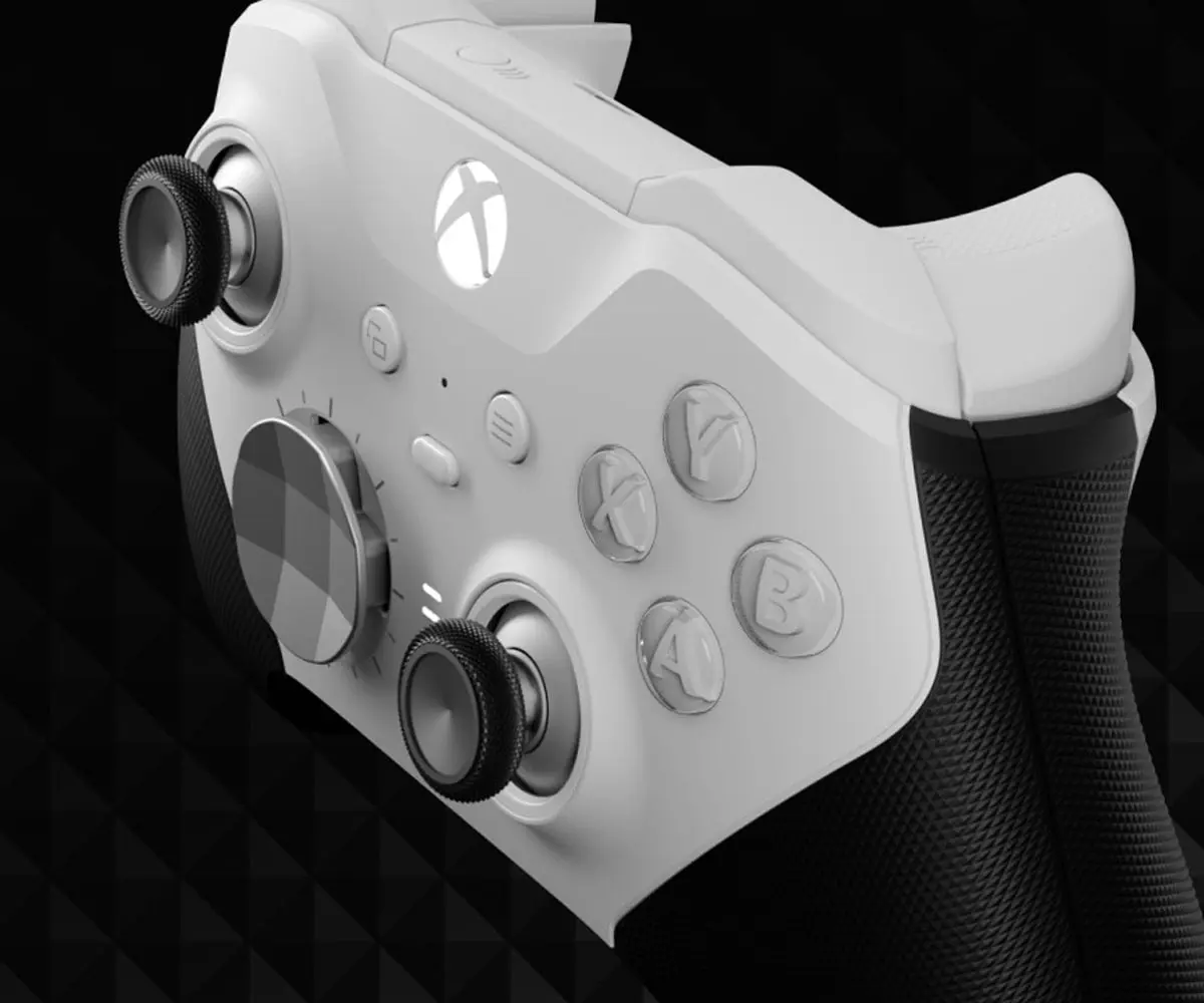 MODDEDZONE WHITE CORE XBOX ELITE SERIES 2 CUSTOM MODDED CONTROLLER - Image 4