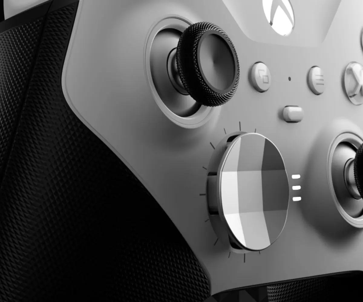 MODDEDZONE WHITE CORE XBOX ELITE SERIES 2 CUSTOM MODDED CONTROLLER - Image 5